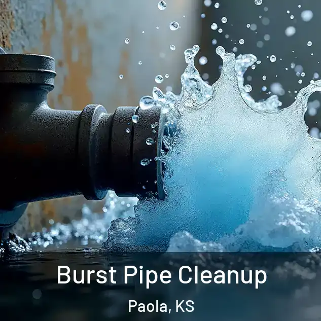  Burst Pipe Cleanup Paola, KS