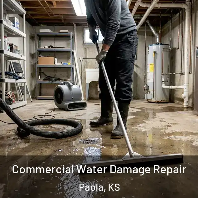  Commercial Water Damage Repair Paola, KS