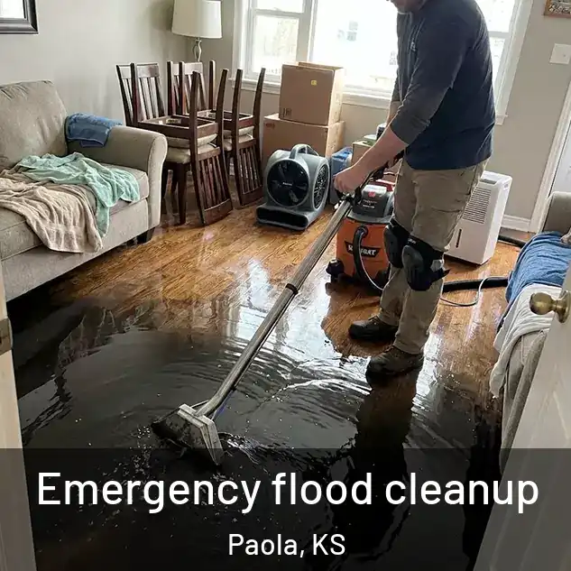  Emergency flood cleanup Paola, KS