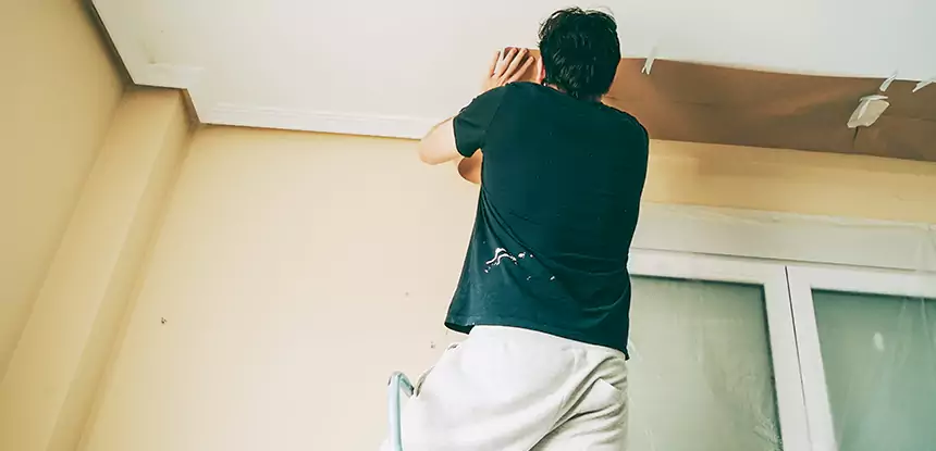 Ceiling Water Damage Repair in Paola