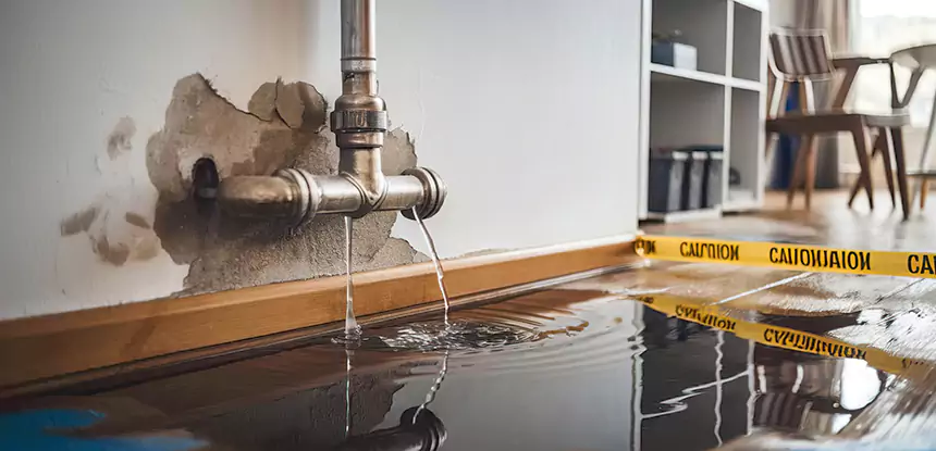 Burst Pipe Cleanup in Paola