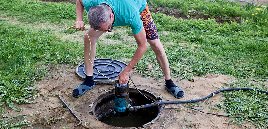 Outdoor Sewage Cleanup in Paola