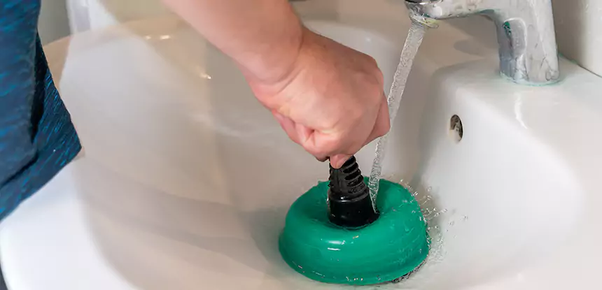 Sink Standing Water Blockage Removal in Paola