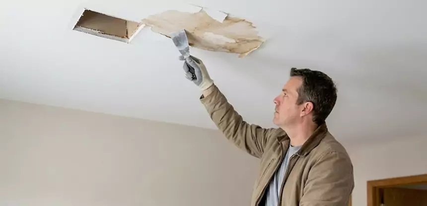 Dry Ceiling After Water Leak in Paola