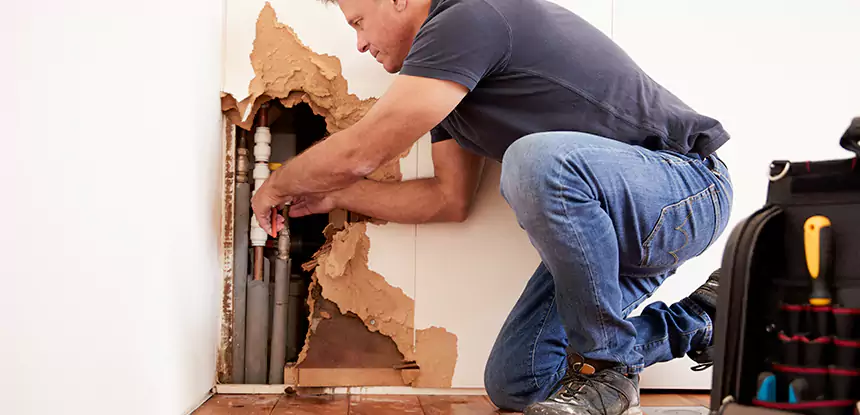 Broken Pipe Water Damage Repair in Paola