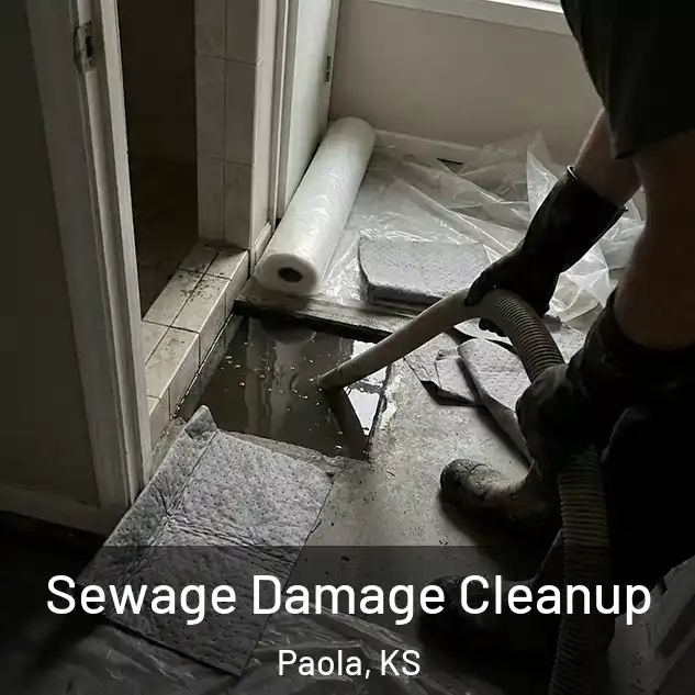  Sewage Damage Cleanup Paola, KS